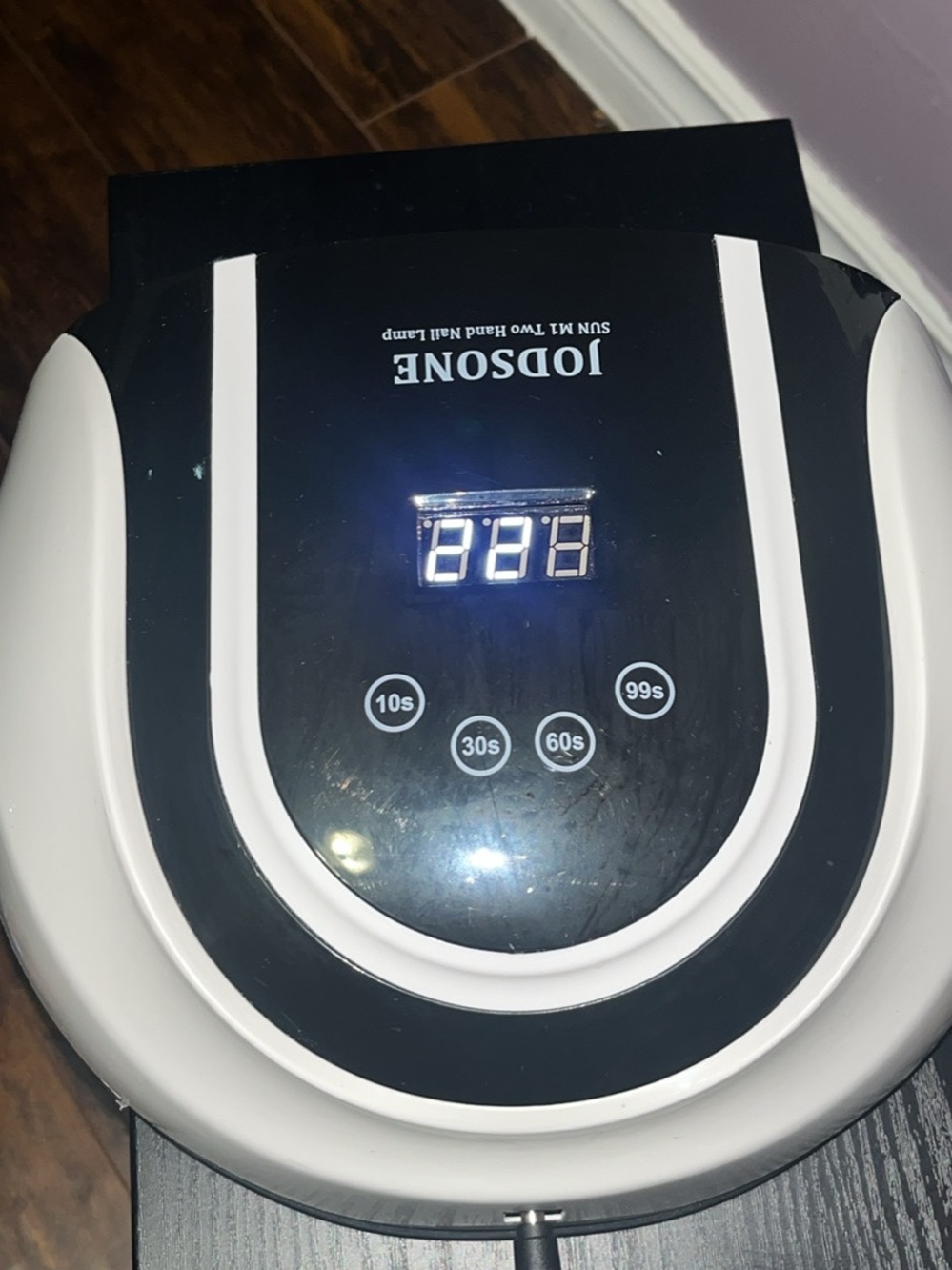 Jodsone White and Black LED Display UV Nail Lamp